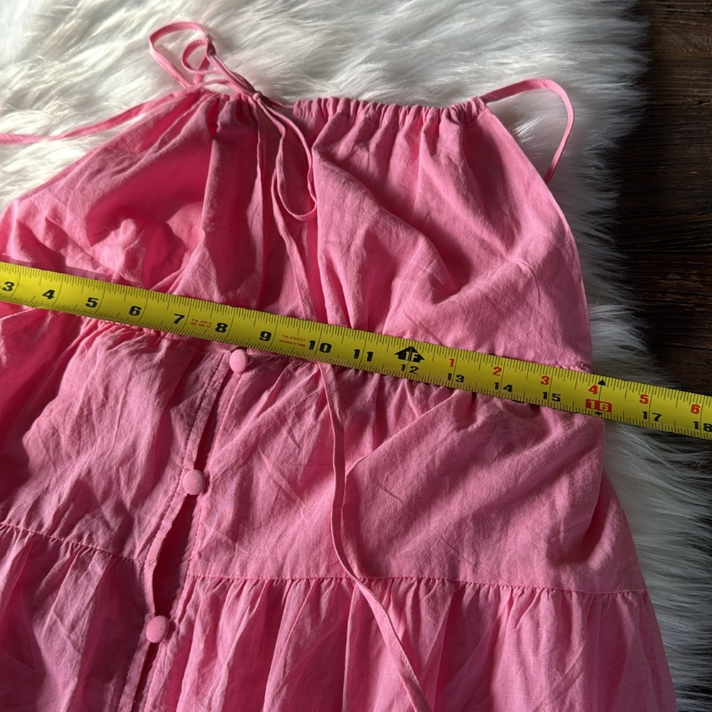 Charlie Holiday pink Priscilla tiered maxi long dress NWT size M - Picture 9 of 9